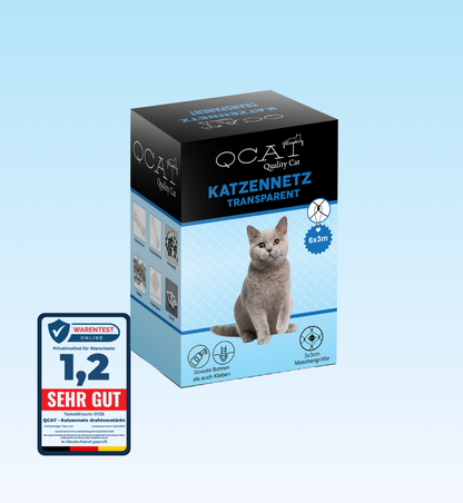 Katzennetz 6x3m | transparent