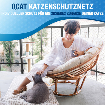 Katzennetz 6x3m | transparent
